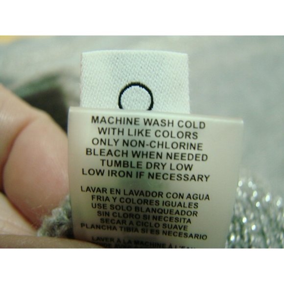 Calvin Klein Gray Acrylic Glitter Knit Infinity Scarf Warm Soft Stretch 33x12" - Picture 11 of 16